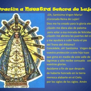 Virgen de Luján . Patrona de Argentina